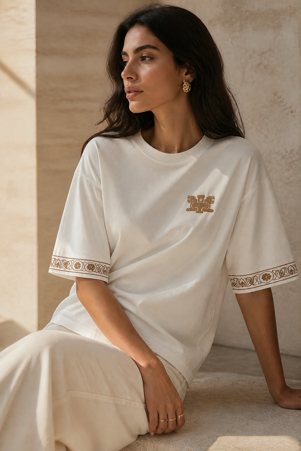 تیشرت بسیک سفید Basic of Persia رنگ سپیدار (سفید)